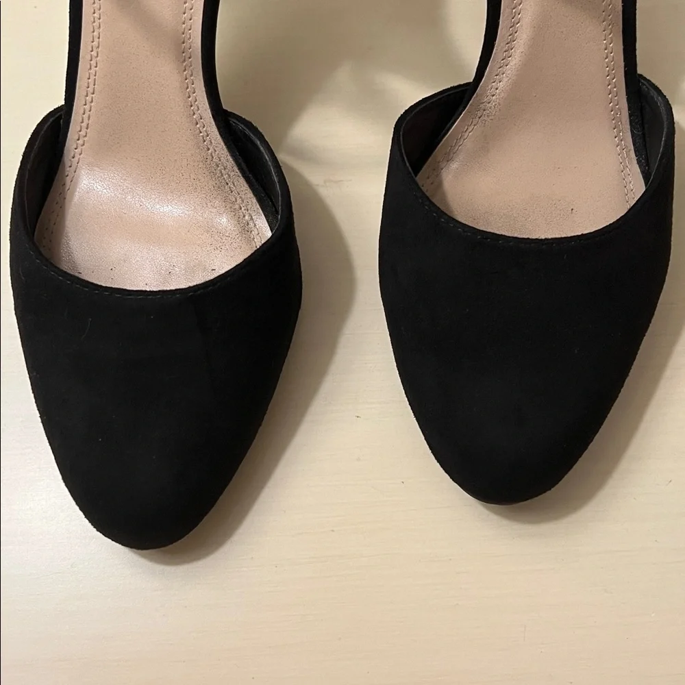 Suede Zip Up Heels - Picture 6 of 8